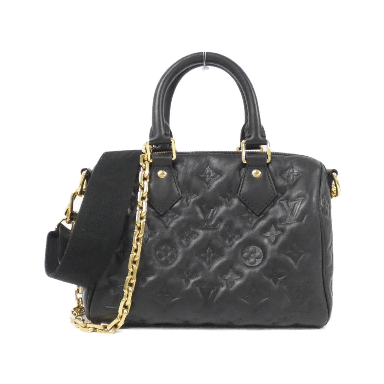 Louis Vuitton Speedy Bandouliere Lambskin Boston Bag