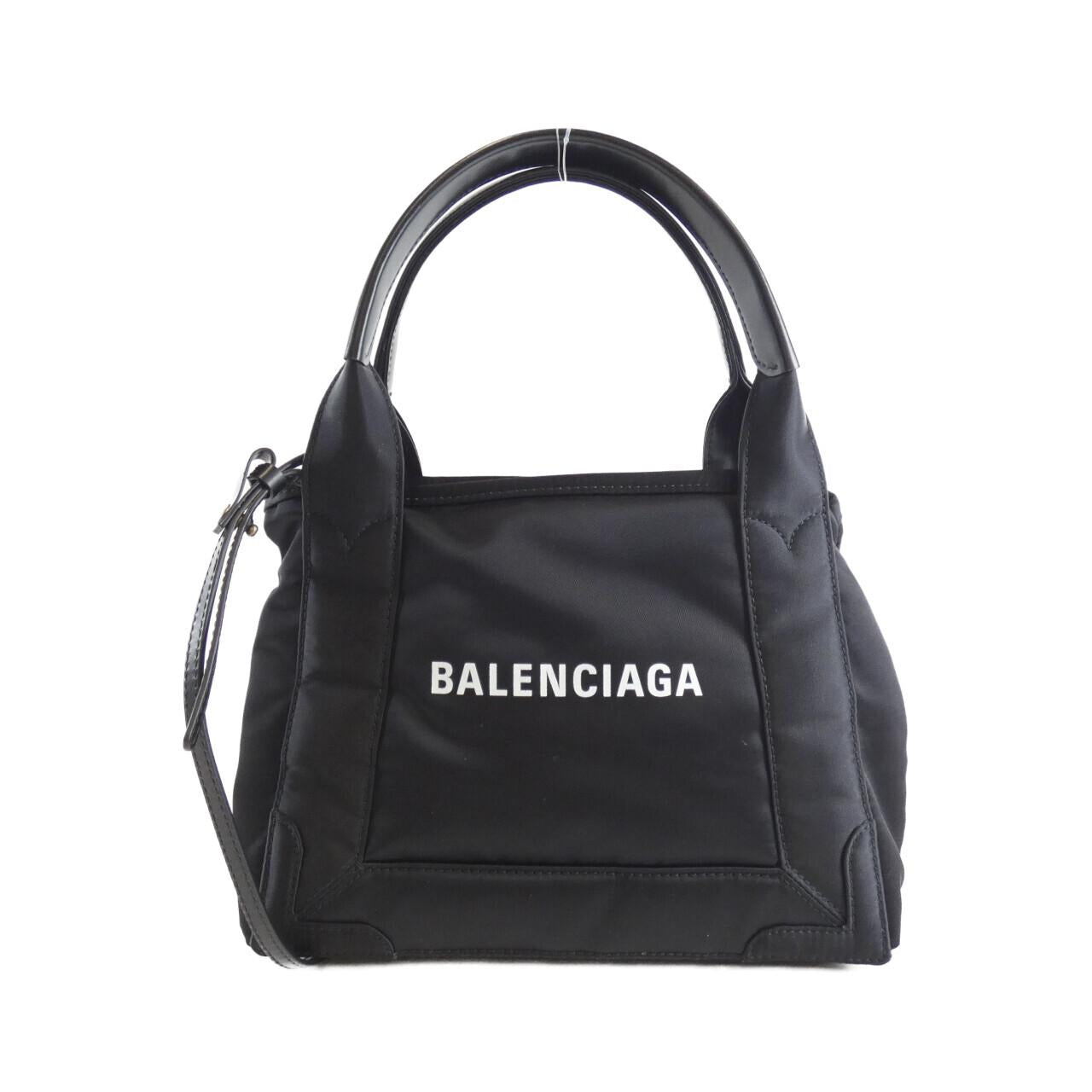 Balenciaga Navy Cabas Nylon Calf Bag