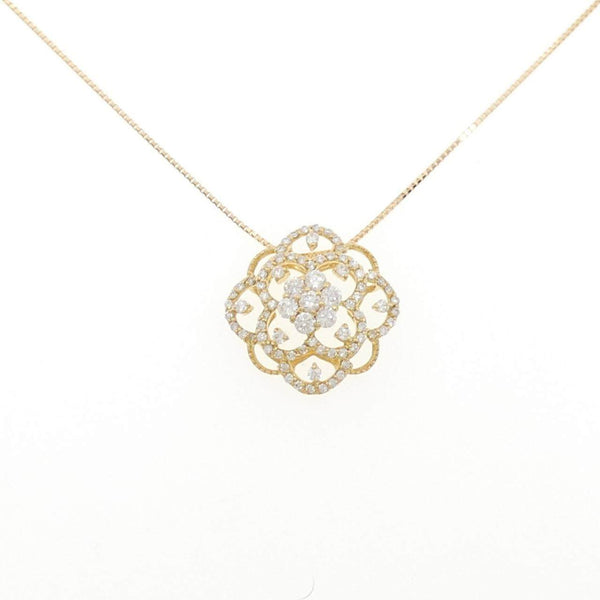 Au750 Flower Diamond Necklace