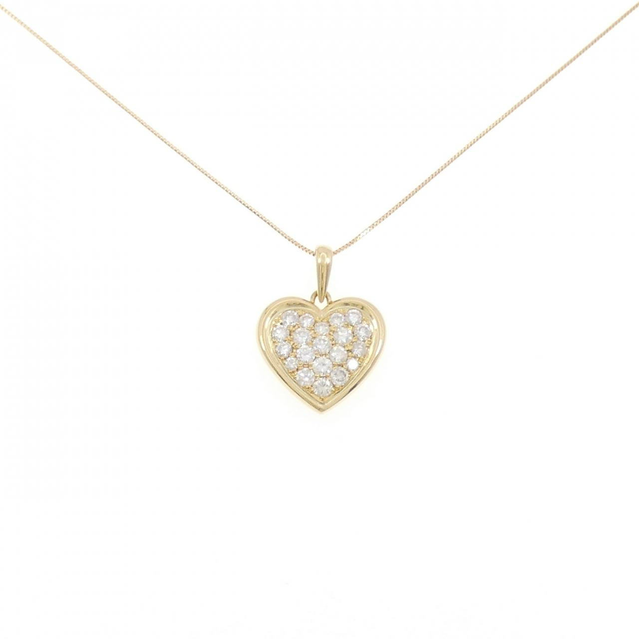 Au750 Diamond Heart Necklace