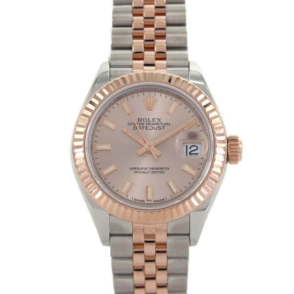 Rolex Datejust Stainless Steel Pink Gold