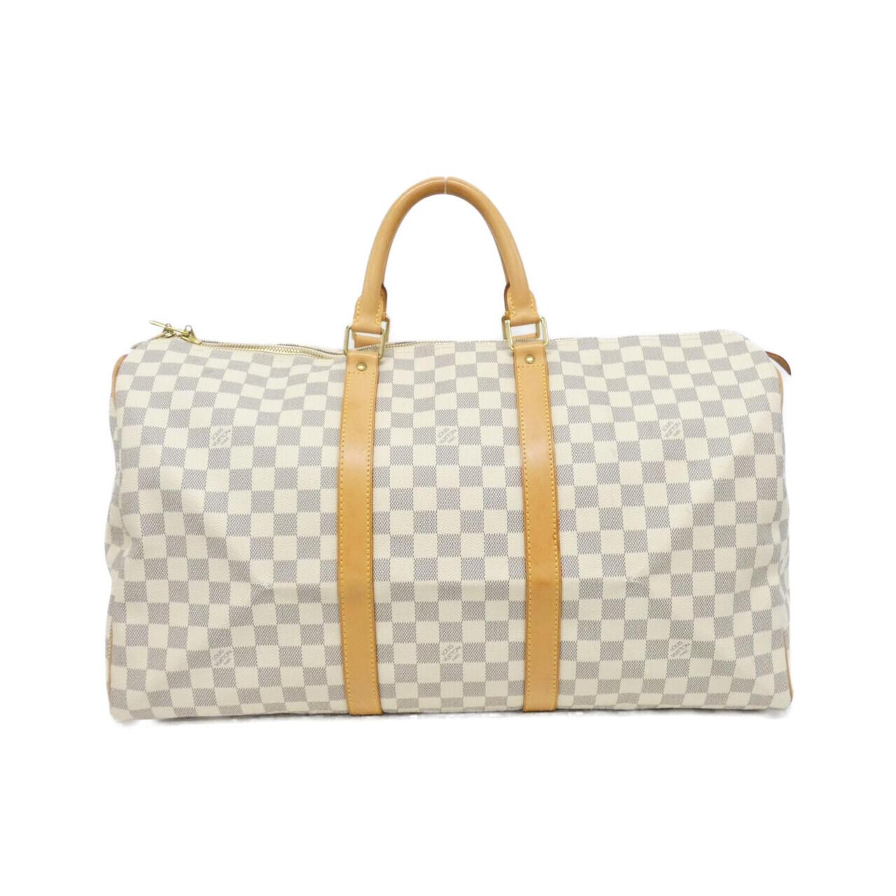 Louis Vuitton Damier Azur Keepall Boston Bag