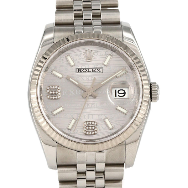 Rolex Datejust Stainless Steel White Gold Watch