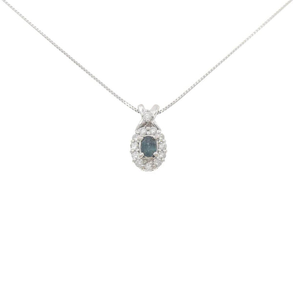 Au750 Alexandrite Diamond Necklace