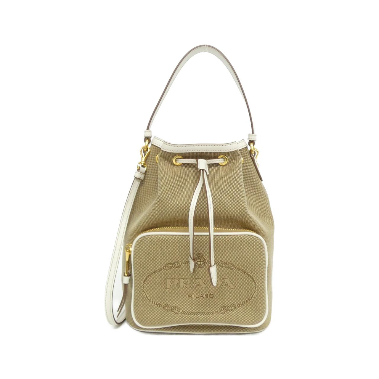 Prada 1BH038 LOGO JACQUARD Shoulder Bag