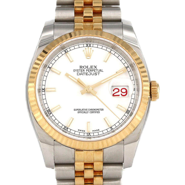Rolex Datejust Stainless Steel Yellow Gold Watch