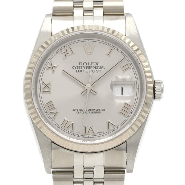Rolex Datejust Stainless Steel White Gold Automatic