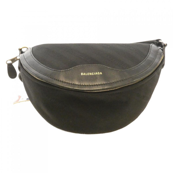 Balenciaga Souvenir PET Cotton Lamb Shoulder Bag