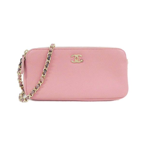 Chanel Goatskin Chain Wallet