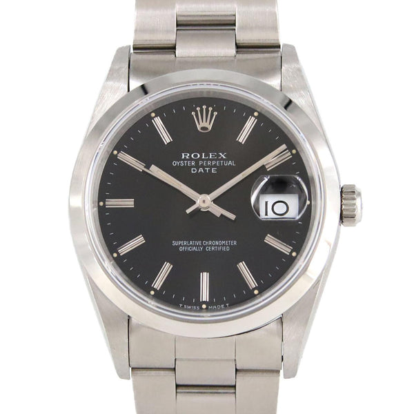Rolex Oyster Perpetual Date Stainless Steel Watch