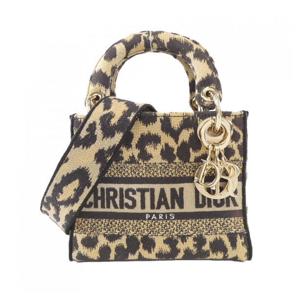 Christian Dior Lady D-Lite Mini Canvas Handbag