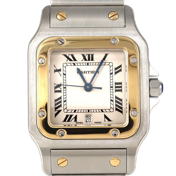 Cartier Santos Galbee Stainless Steel x Yellow Gold Quartz