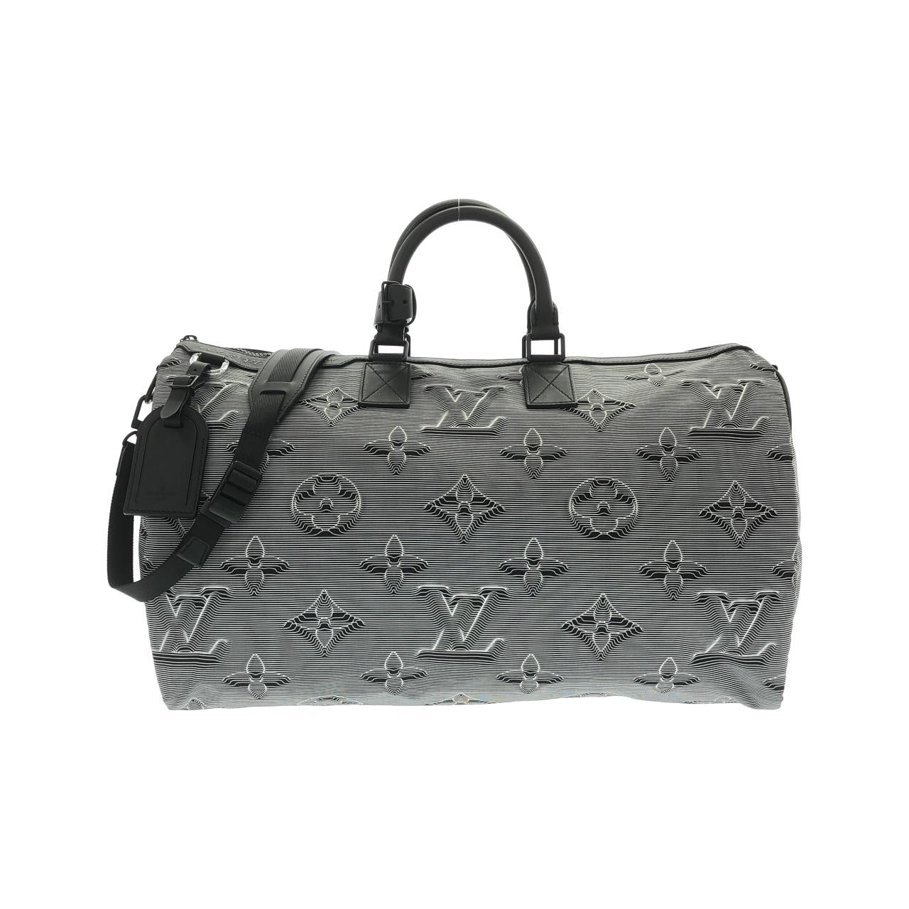 Louis Vuitton 2054 Keepall Bandouliere Canvas Boston Bag