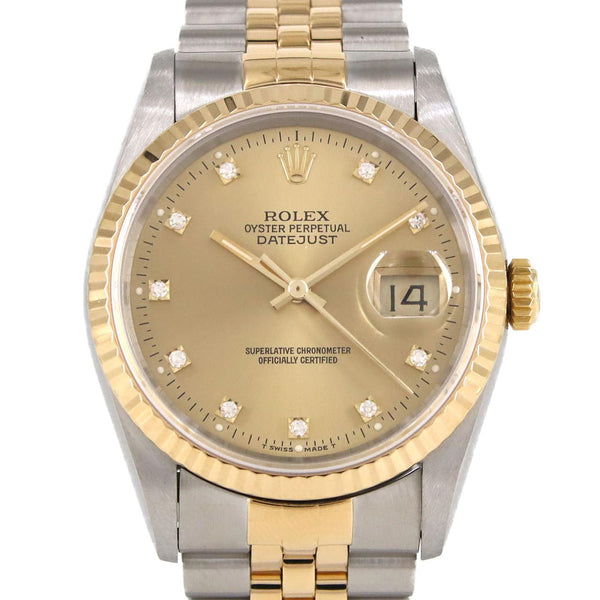 Rolex Datejust Stainless Steel Yellow Gold