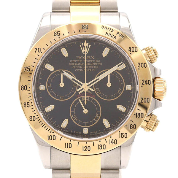 Rolex Daytona Stainless Steel Yellow Gold Mens Watch