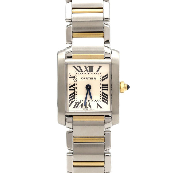 Cartier Tank Francaise Stainless Steel Yellow Gold Quartz