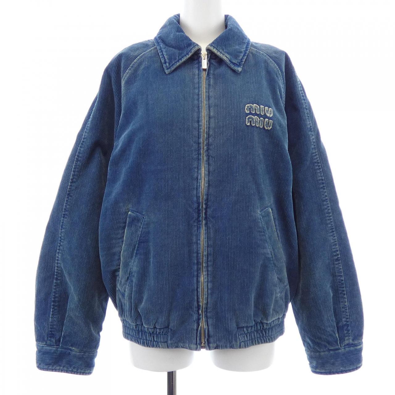 Miu Miu MIUMIU logo unknown material jacket