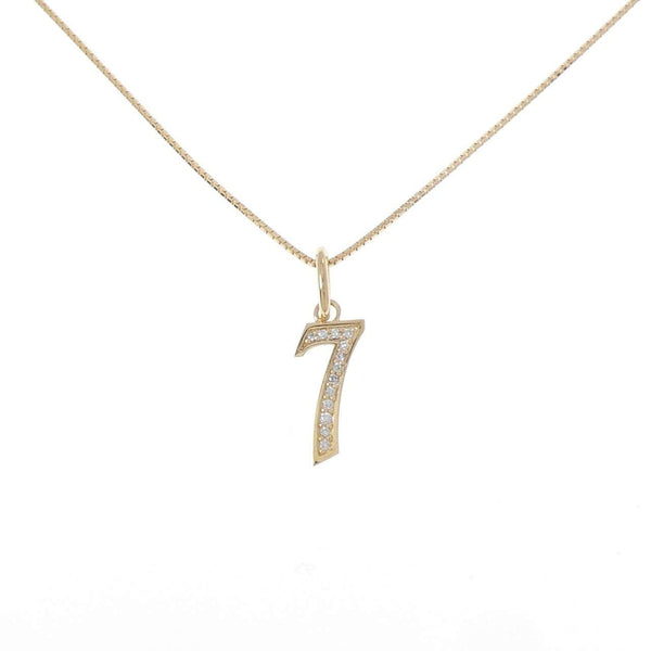 Au750 Diamond Number 7 Necklace