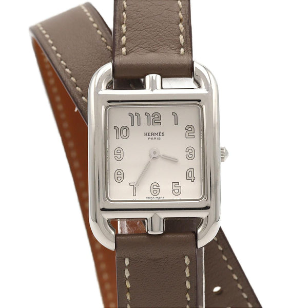 Hermes Cape Cod Double Tour Stainless Steel Watch