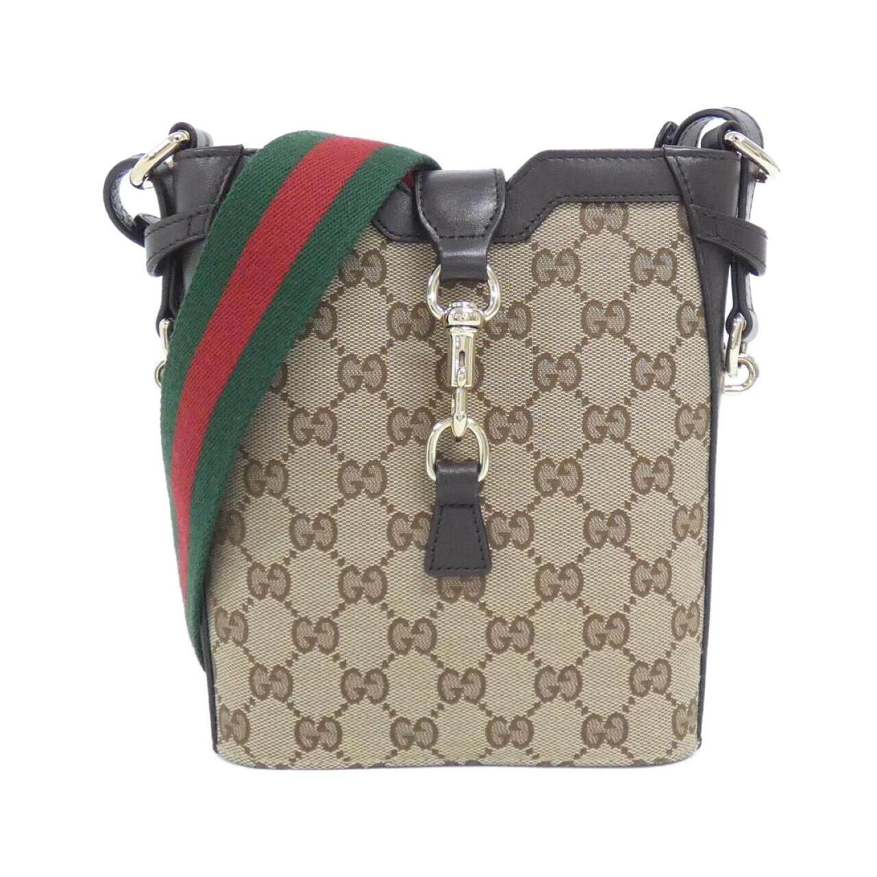 Gucci GG Canvas Leather Shoulder Bag