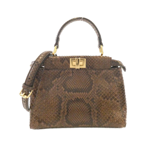 Fendi Peekaboo Mini Python Handbag