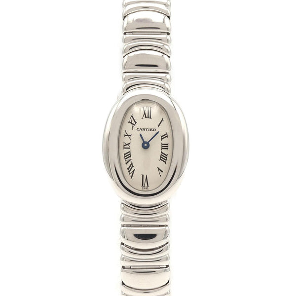 Cartier Mini Baignoire White Gold Quartz