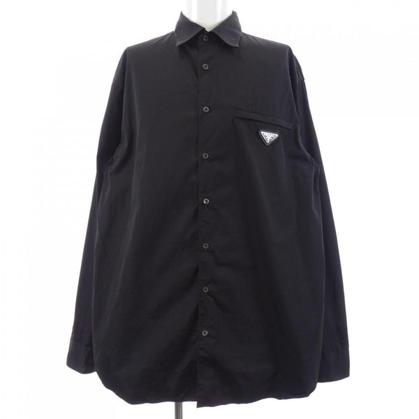 Prada Triangle Logo Cotton Shirt