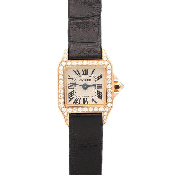 Cartier Mini Santos Demoiselle Pink Gold Quartz