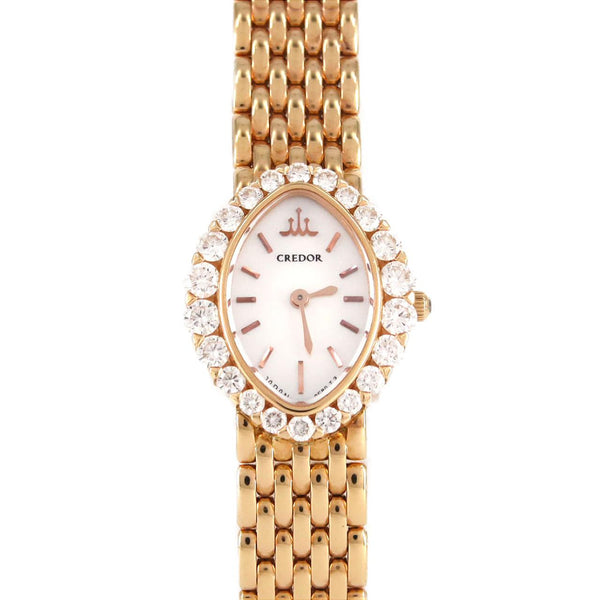 Seiko Credor JURI Pink Gold Rose Gold Quartz
