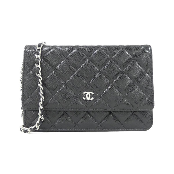 Chanel Timeless Classic Caviar Skin Chain Wallet