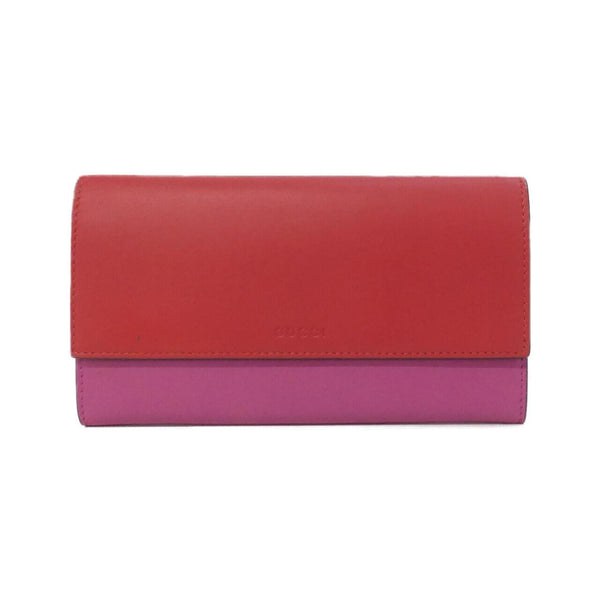 Gucci Leather Long Bi Fold Wallet