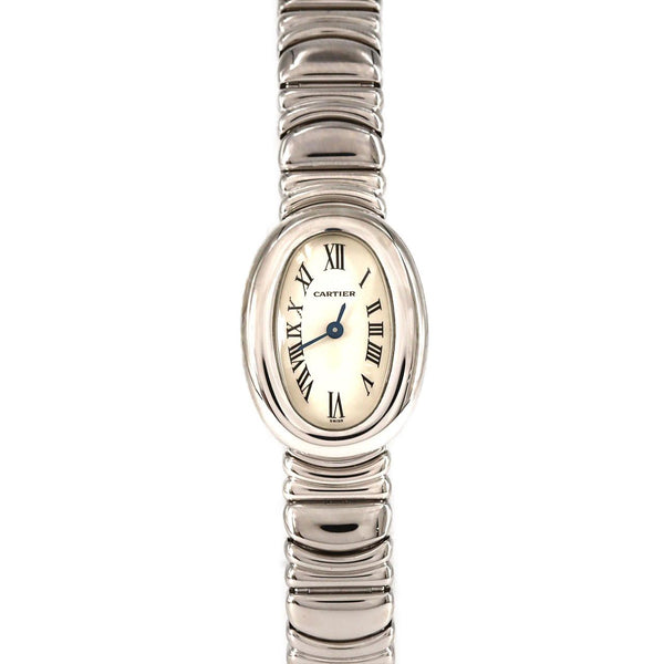 Cartier Mini Baignoire White Gold Quartz