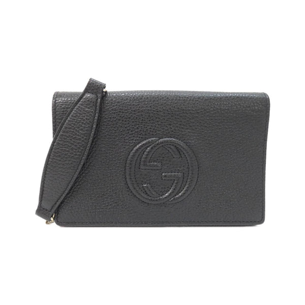 Gucci Leather Chain Wallet