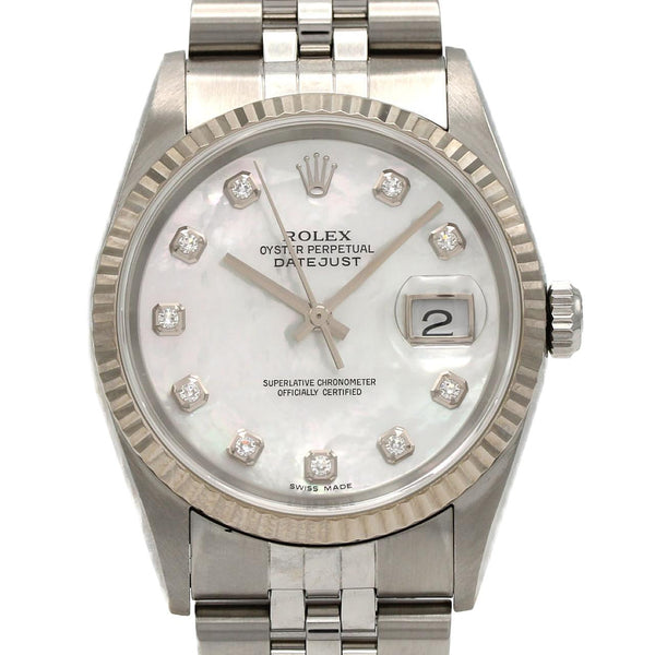 Rolex Datejust Stainless Steel White Gold