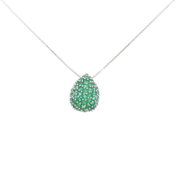 Au750 Emerald Necklace