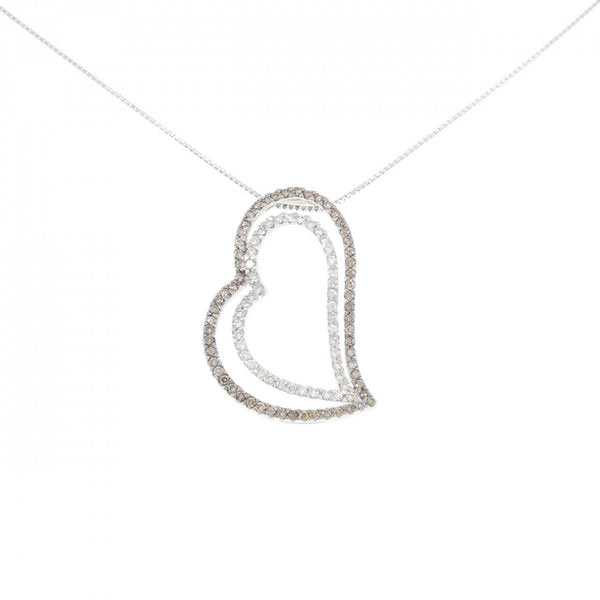 Au750 White Gold Diamond Necklace