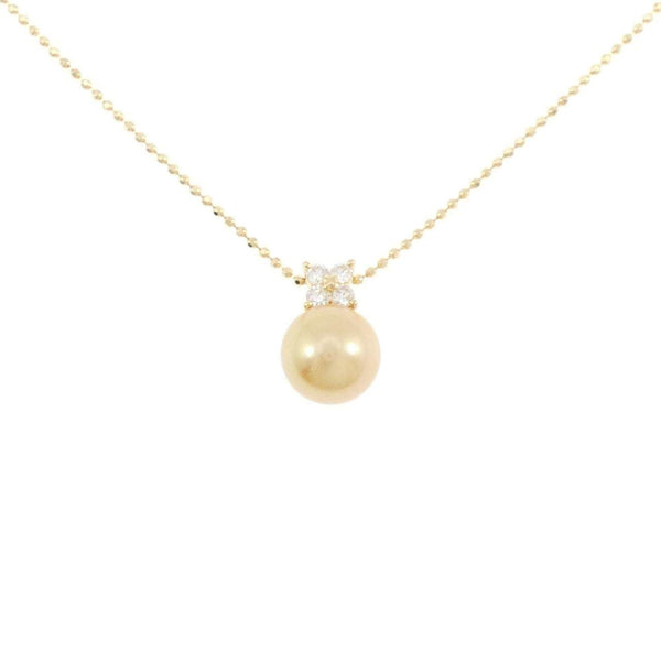 White South Sea Pearl Diamond Au750 Necklace