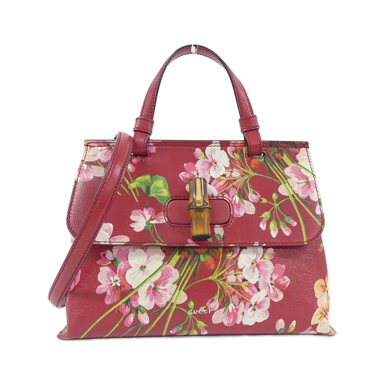 Gucci Blooms Print Leather Bag