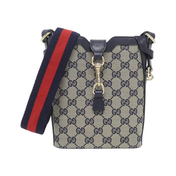 Gucci GG Canvas Leather Shoulder Bag