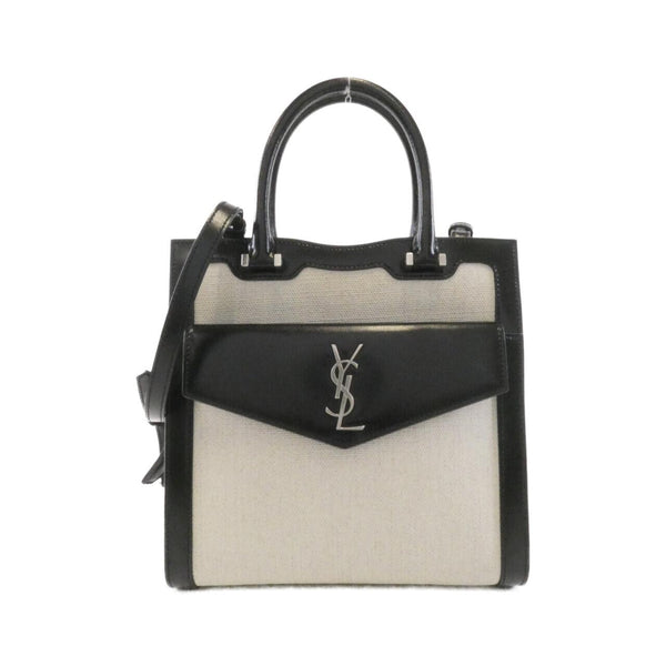 Saint Laurent Uptown Coated Canvas Bag