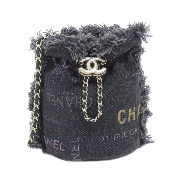Chanel Printed Denim Shoulder Bag