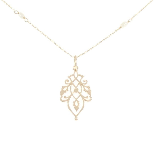 Freshwater Pearl K10 Yellow Gold Necklace