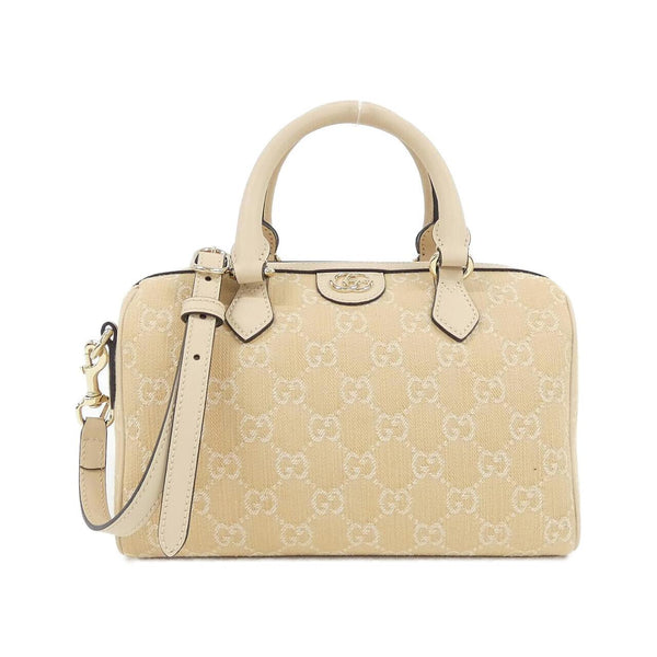 Gucci Ophidia GG Denim Boston Bag