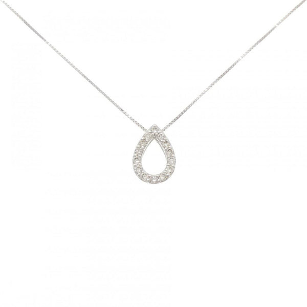K10 White Gold 0.28ct Diamond Necklace