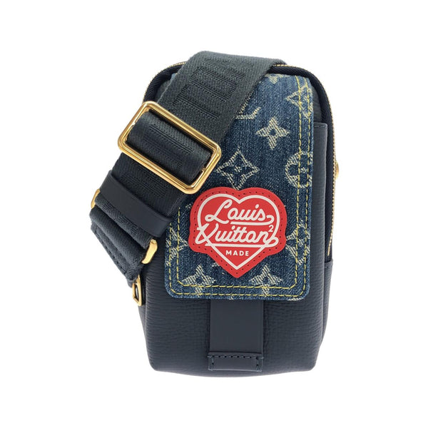Louis Vuitton Monogram Denim Double Phone Pouch Shoulder Bag