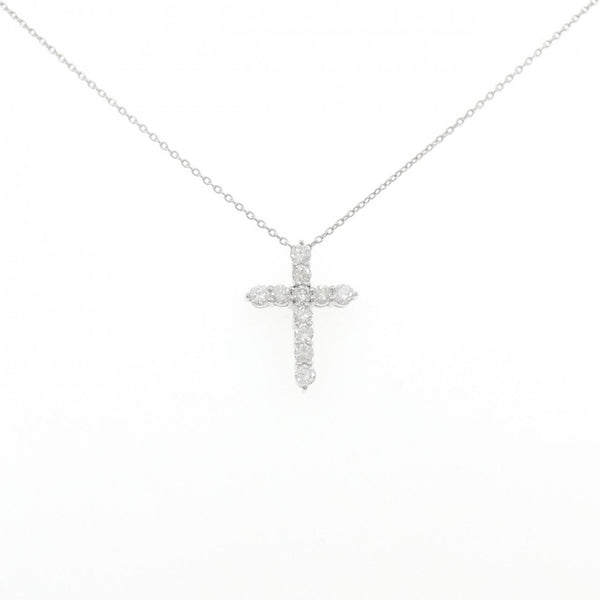 Au750 Diamond Cross Necklace