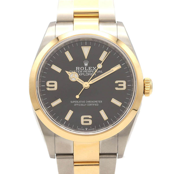 Rolex Explorer I Stainless Steel Yellow Gold Automatic