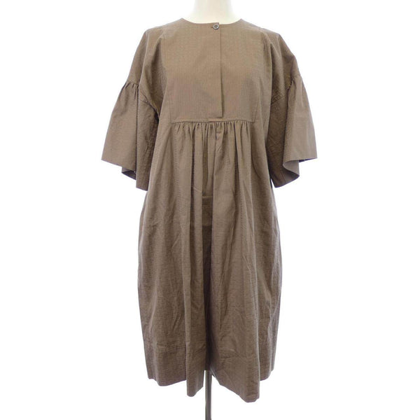 HERMES Bohemian Short Dress Gauze Mosaic Dress 38