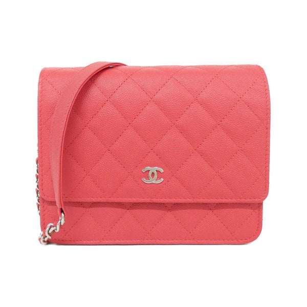 Chanel Timeless Classic Caviar Skin Chain Wallet