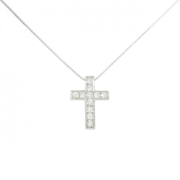 Platinum Diamond Cross Necklace
